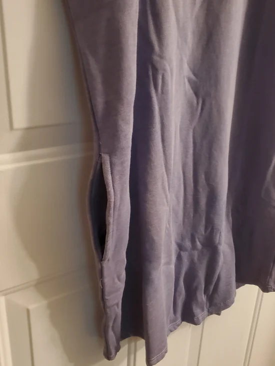 Hippie Rose Dusty Lavender Short Sleeve Tee Dress - Picture 4 of 4